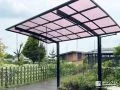 雨やと日差しからお車や自転車を守るシンプルなカーポート工事
