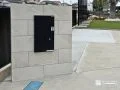 大判タイルで仕上げたスタイリッシュな門柱