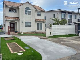 コニファーを撤去して有効面積を増やす外構へリフォーム工事