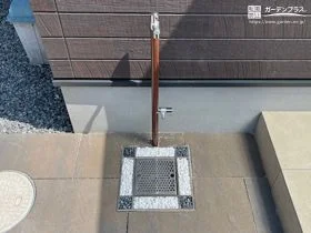 フラットに仕上げたおしゃれな立水栓まわり[施工後]
