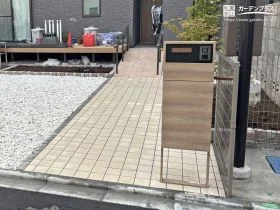 使いやすさと見た目の美しさを兼ね備えたアプローチ[施工後]