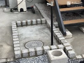 雨水枡を活用した実用的な水受け[施工後]