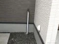 スリムでスタイリッシュな立水栓
