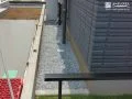 雑草対策で清潔に整えた犬走り