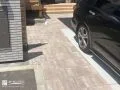 石畳風のインターロッキングで彩るアプローチ
