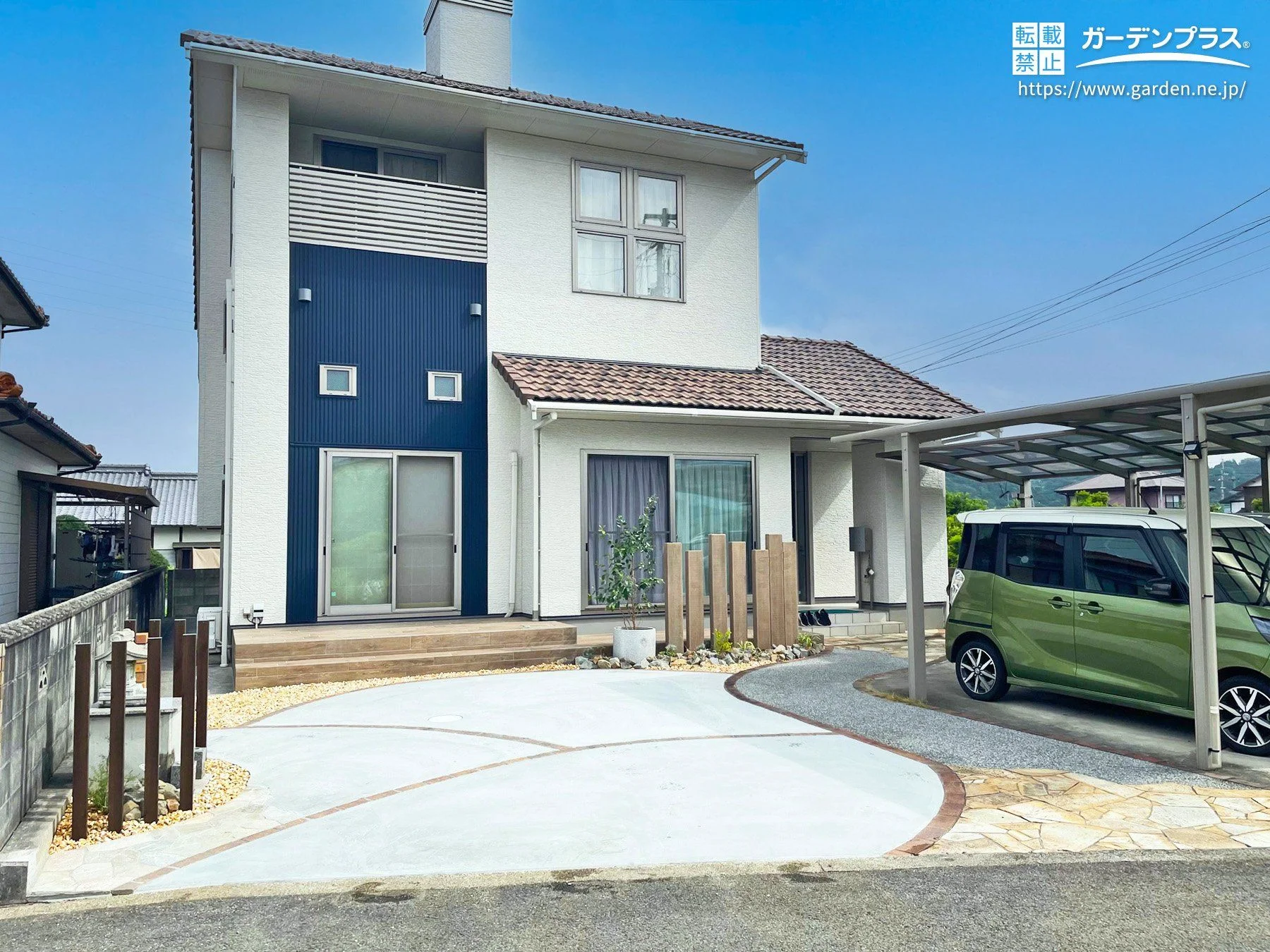 ヴィンテージ感のある素材を随所に取り入れた駐車場拡張工事 (No.26649 ヴィンテージ感のある素材を随所に取り入れた駐車場拡張工事 (No.26649