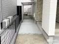 犬走りを活用した便利な駐輪スペース