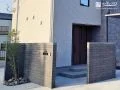 重厚感と安心感を備えたモダンな門まわり