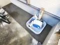 立水栓周りに土間コンクリートを打設