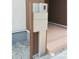 照明付き機能門柱と収納力のある物置で暮らしを彩る外構工事