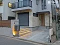 やわらかな灯りとタイルが彩る上質な新築外構