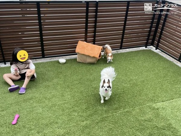 わんちゃんも家族も快適に遊べる庭ドッグラン