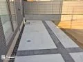 日常で気軽に使えるラインデザインがおしゃれなコンクリートテラス