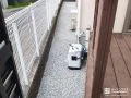 雑草が生えにくくすっきりした犬走り