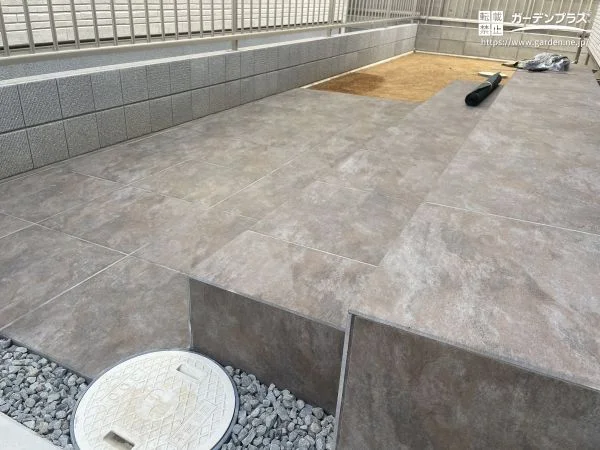 タイルテラスとつなげて広がる快適なテラス周り