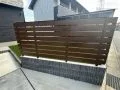 プライベートを守るウッドフェンス