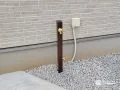 使いやすさとデザイン性を兼ね備えた立水栓