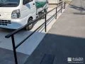 シンプルデザインの境界フェンスで安全性を高めた外構工事