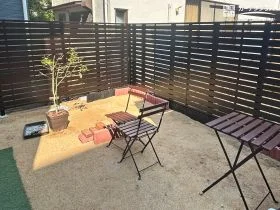 2mの高さが庭に安心感をプラスする目隠しフェンス[施工後]