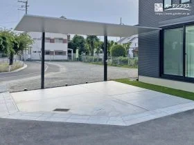 カーポートSCで魅せるシンプルモダンな外構[施工後]