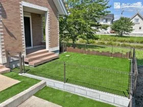 家族も安心して愛犬を見守れるドッグランへリフォーム工事