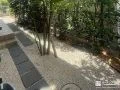 化粧砂利とインターロッキングで明るく爽やかに整えたお庭工事
