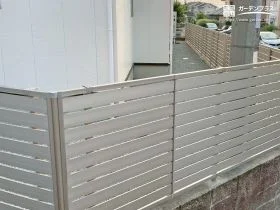生垣からアルミフェンスへリフォーム[施工後]