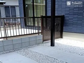 フェンスと門扉で安心感をプラスした主庭まわり[施工後]