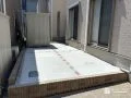 インターロッキング目地で温かみを添えた土間コンクリート工事