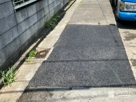 駐車スペースをアスファルトで舗装[施工後]
