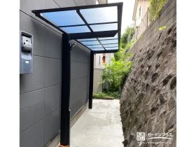 お車を安心して駐輪できる照明付きサイクルポートの設置工事