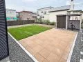 人工芝とインターロッキングで楽しむ多目的なお庭工事