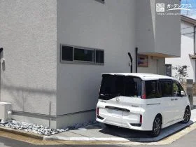 シンプルで機能的な駐車スペース[施工後]