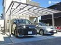 水平ラインが美しいスタイリッシュカーポート