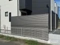2段支柱で高さを出した目隠しフェンス