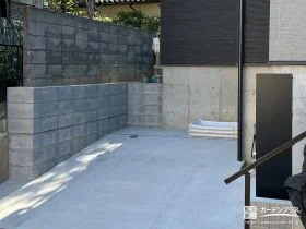 敷地を区切る境界ブロック[施工後]