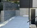 敷地を区切る境界ブロック