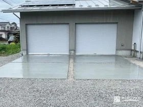 出入りがしやすく清潔感ある駐車スペースの土間コンクリート工事