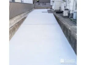 浸水対策も兼ねた快適な駐車スペースの土間コンクリート工事