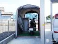 バイクの保管スペースとして使用するガレージテント