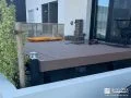 お子さまの遊び場や家事空間として活躍するデッキ