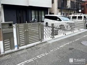 門扉とカーゲートで外構をクローズ化し防犯性を向上した工事