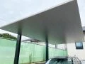 オレンジのインターロッキングを施工し華やいだ駐車スペース工事