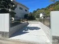 ブロックとフェンスで囲った駐車スペースのリフォーム工事