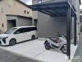 カーポートと境界フェンスで安心感を高めた駐車スペース工事