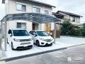 使い勝手の良い2台用カーポート付き駐車スペース