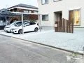 シンプルな構成ながら温かみのある新築外構