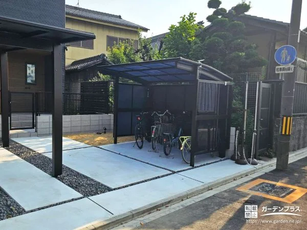 雨の日も快適に使える、安心の駐輪スペース