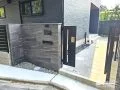 石目調タイルが映える、重厚感ある門まわりデザイン