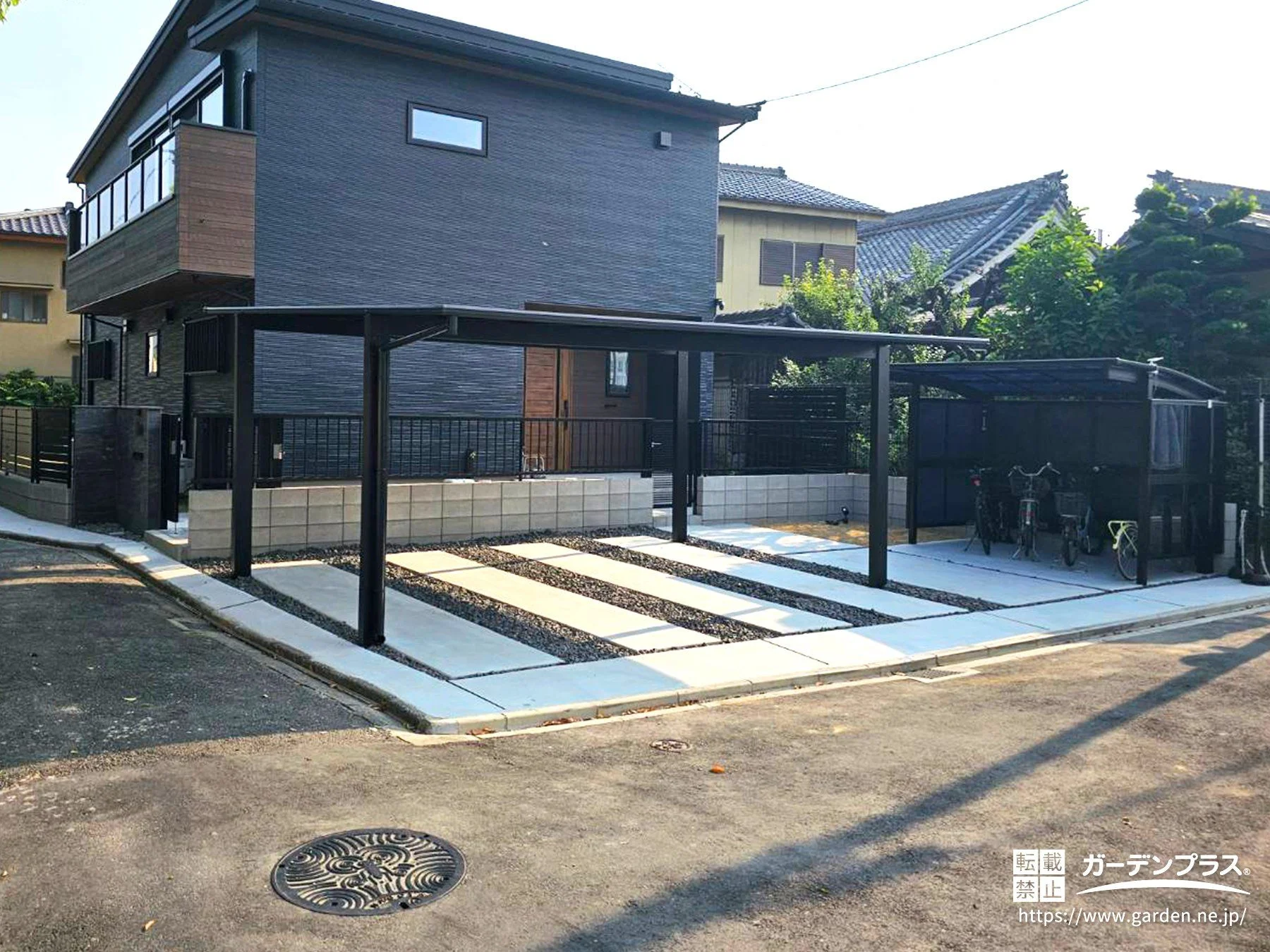 外構施工例一覧（LIXIL（TOEX）・土間コンクリート・枕木・工事費用50